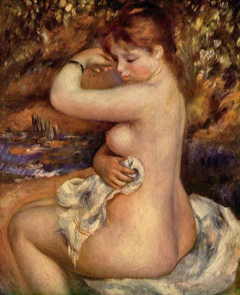 Pierre-Auguste Renoir After The Bath, France oil painting art